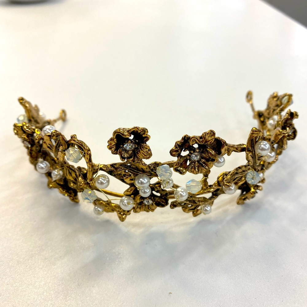 Handmade brass tiara